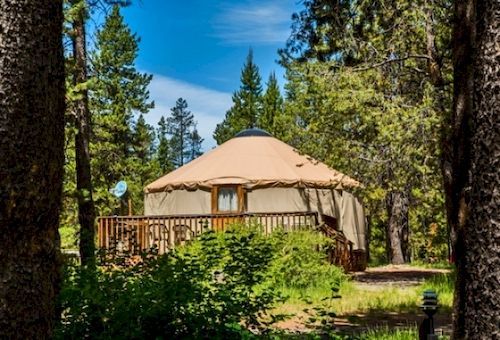 Bend-Sunriver Camping Resort Studio Cabin 6 מראה חיצוני תמונה
